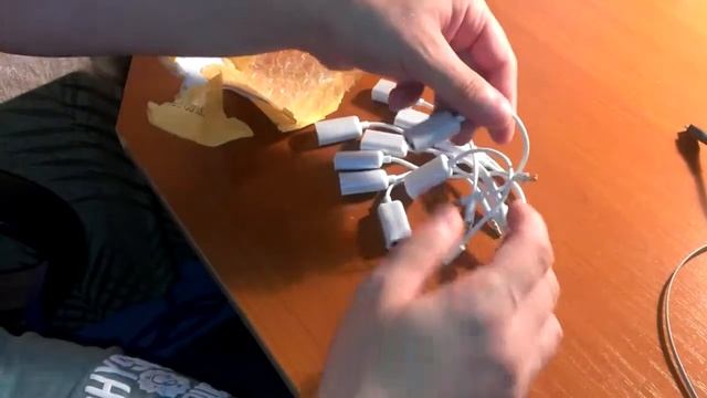 посылка из китая Переходник для комп. гарнитуры с 2 jack на 1 jack смотреть онлайн