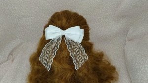 Купить белые банты на Озон. Обзор школьных бантов.