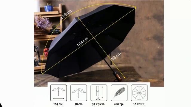 Практичные подарки. Мужской зонт автомат смотреть онлайн