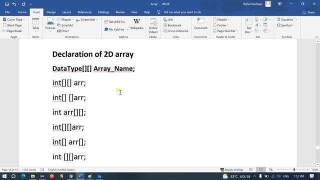 Array Chapter 5 (Part 1) - Multi-dimensional 2D array in Java by Code Spark || CS