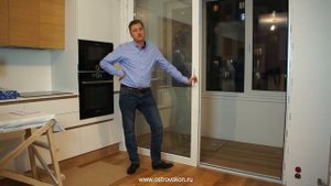 Раздвижные двери на балконе Smart Slide