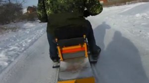 Самый Маленький Снегоход для рыбаков "СМС"