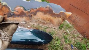 Ремонт сквозной коррозии, простой способ. Без сварки. Краш-тест