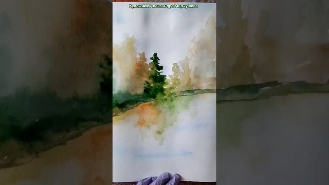 Как пятнами преобразить ель. Художник Александра Миркушова