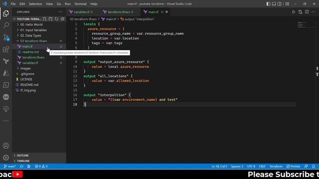 10. Terraform SE03| Terraform tfvars file