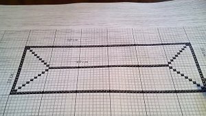 Как рассчитать начало вязания прямоугольного полотна от центра крючком.