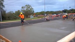 Австралийская монолитная жб плита.   заливка бетона