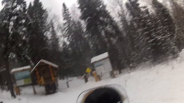 Открытие Снегоходного сезона в Тюлюке 30 11 13 (Yamaha Viking 540 IV) смотреть онлайн