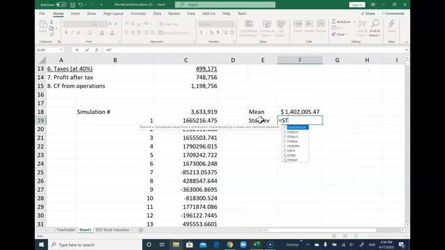 Monte Carlo Simulation EXCEL Instruction смотреть онлайн