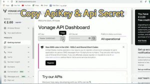 How to Setup Your Nexmo Account to get Api key & Api Secret(2021)