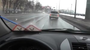 Колейность на дороге.