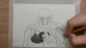 How to draw a Moon Knight / Как нарисовать Лунного Рыцаря