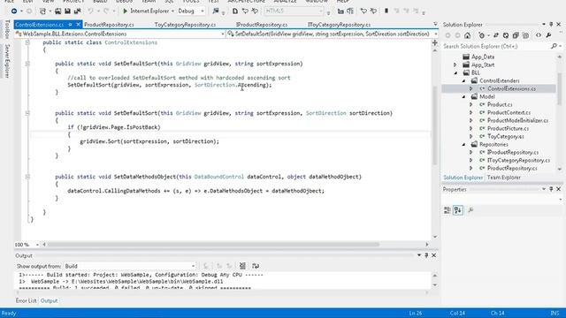 What's new in ASP.net 4.5 WebForms - P 11 - Implementing the Repository Pattern смотреть онлайн