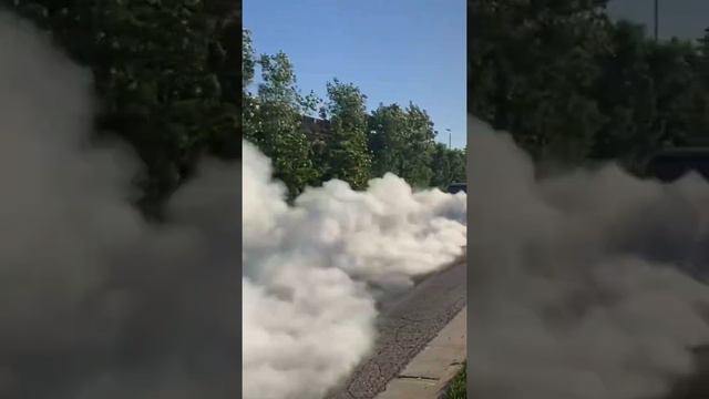 Massive Burnout From Supercharged Mustang GT Convertible #mustang #burnout # Michigan