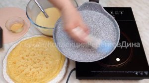 Тесто одно, а блинчики разные! Тоненькие блинчики на топленом молоке "Удачные"!