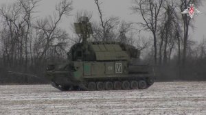 Боевая работа расчета ЗРК «Тор-М2» в зоне СВО