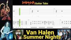 Как играть на гитаре Summer Nights - Van Halen с табулатурами