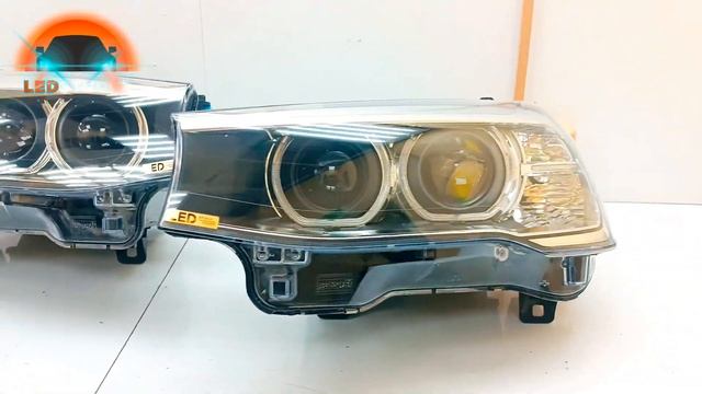BMW F25 ремонт фар. Модернизация света фар.