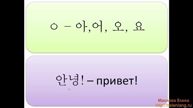 Говори, читай, пиши по корейски Урок 4 Корейский алфавит для начинающих