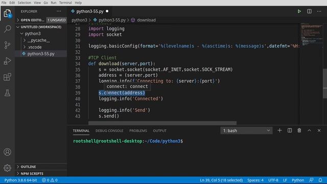Episode 55 - Basic TCP Client смотреть онлайн
