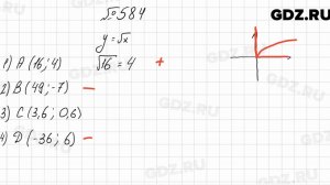 № 584 - Алгебра 8 класс Мерзляк