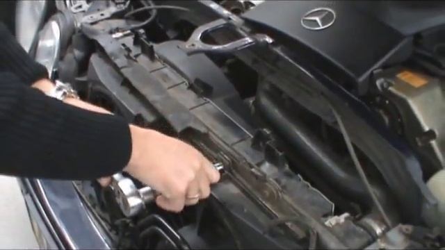 Установка пасика на допольнительный вентилятор W210 смотреть онлайн