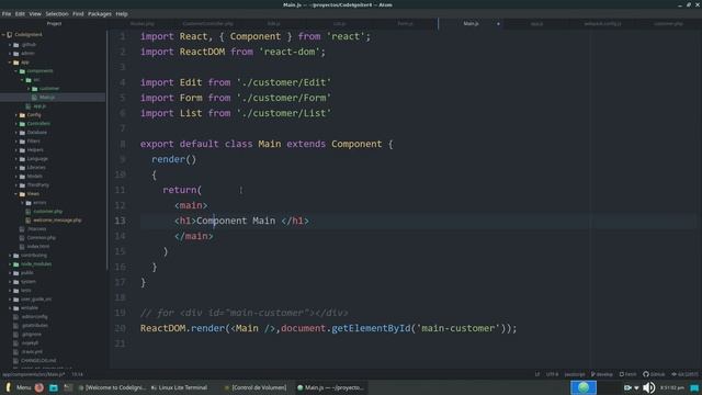Tutorial CRUD API Rest – CodeIgniter 4 & React.js #2 View