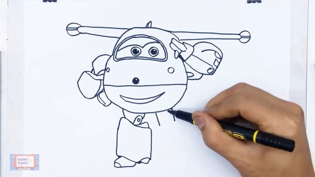 Super wings drawing and coloring – How to draw Jett super wings смотреть онлайн