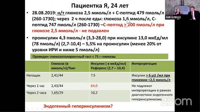 Дифференциальная диагностика гипогликемии