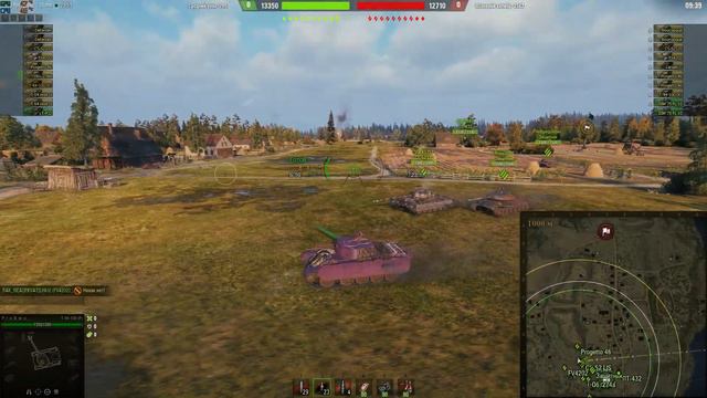 Попались хорошие ребята в укрепе 8го девизиона - World of Tanks Т44-100 Ростелеком