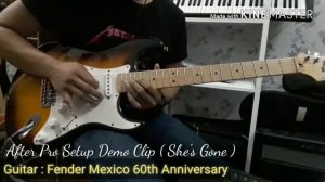 She's Gone Guitar Solo - Demo Sound Selepas Pro Setup ( Fender Mexico )