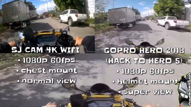 SJCAM 4K WIFI VS GOPRO HERO 5 | FIELD OF VIEW COMPARISON & REVIEW смотреть онлайн