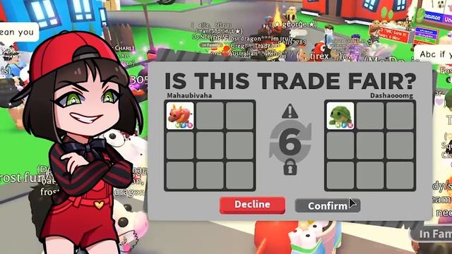 Что дадут за Неонового Красного Быка в Роблокс Адопт Ми? Топ Трейды в Roblox Adopt Me смотреть онлайн