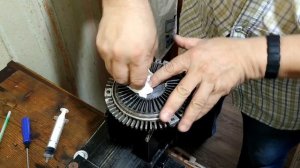 Repair of viscous fan clutch of  BMW sedan - Ремонт вискомуфты от авто BMW седан