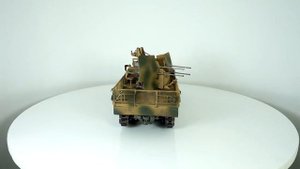 FLAKVIERLING 38 auf Selbstfahrlafette 1:35 (dragon) обзор масштабная модель бронетехника / Model