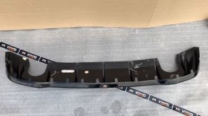 Диффузор заднего бампера VW Golf 8 GTI-look агрессивный с рёбрами