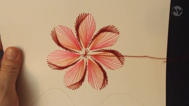 85 - Изонить. Цветок. смотреть онлайн