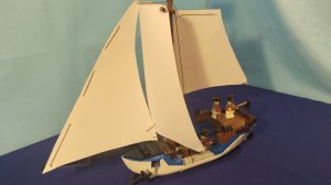 лего самоделка из 100 деталей. Корабль