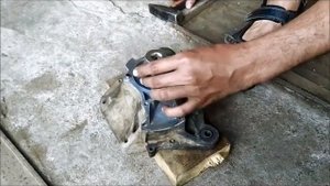 Honda dio (Установка подшипников коленвала)