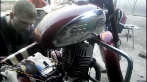 Jawa 350/360 Ява.Зажигание от скутера.(Своими руками)