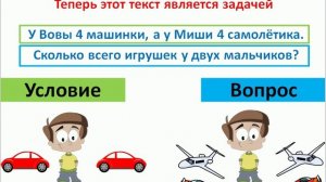 Урок. Задачи. Математика 1 класс. #учусьсам