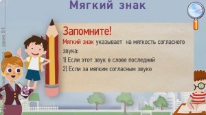 Русский язык 2 класс (Урок№51 - Мягкий знак (ь). Правописание слов с мягким знаком.)