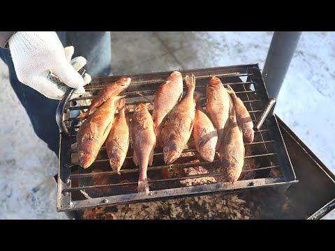 Копченый окунь на вишне! Самый вкусный окунь который я ела.  Как закоптить окуня в коптильне?