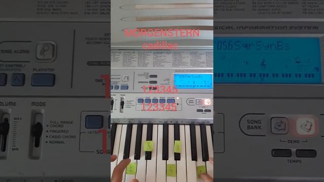 MORGENSTERN-cadillac на пианино по цифрам