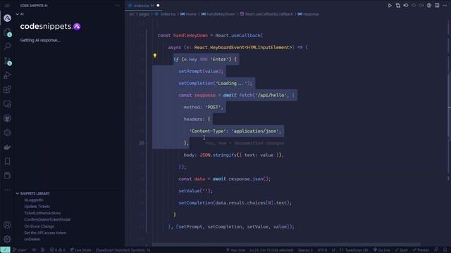 Create Documentation in Code Snippets AI