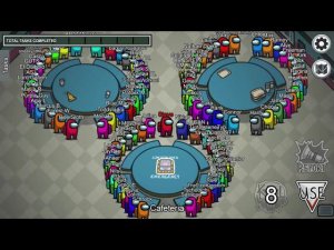 AMONG US, but with 100 players