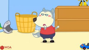 yt1s com   Wolfoo играют в профессии  Полицейский  Wolfoo Russian  Мультик для детей  Wolfoo на рус