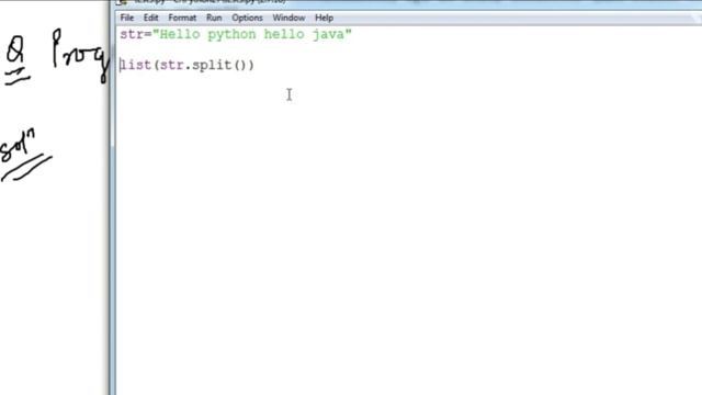 Python: Program to convert String to List , code with examples