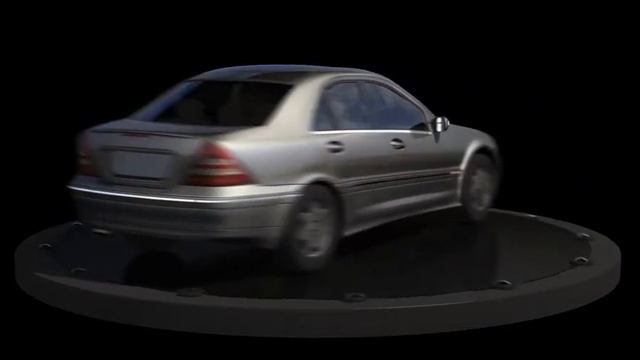 вращающийся мерцедес