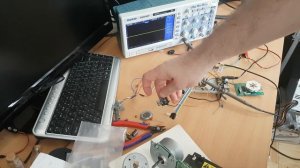 Запускаем блок полигонального зеркала из лазерного принтера